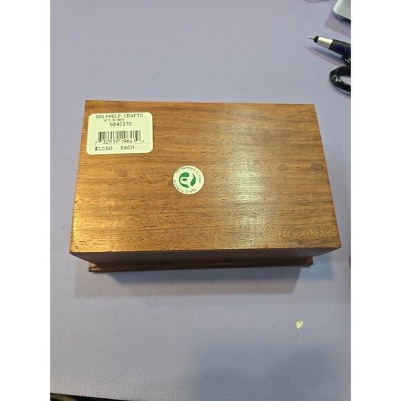 Vtg Archana Crafts Hand Made In India Wooden Jewelry Keepsake Box 6"x4"x2" - Picture 11 of 11